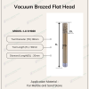 Vacuum brazed flat head tool for precise carving and engraving