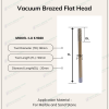 Vacuum brazed flat head tool for precise carving and engraving